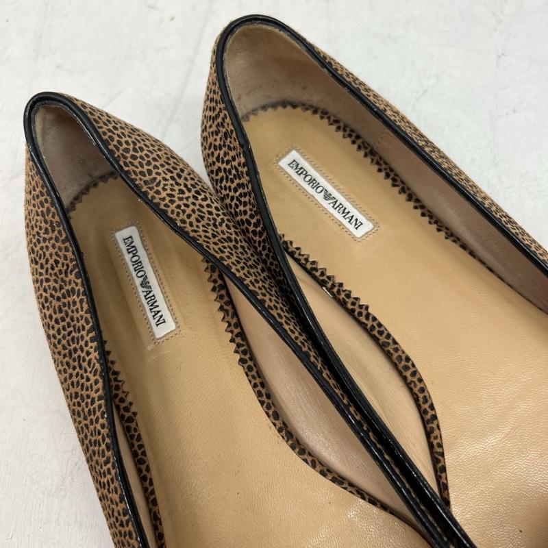 エンポリオアルマーニ EMPORIO ARMANI パンプス パンプス レオパード タッセル フラットシューズ size38 - レディース USED 古着 中古 50140981