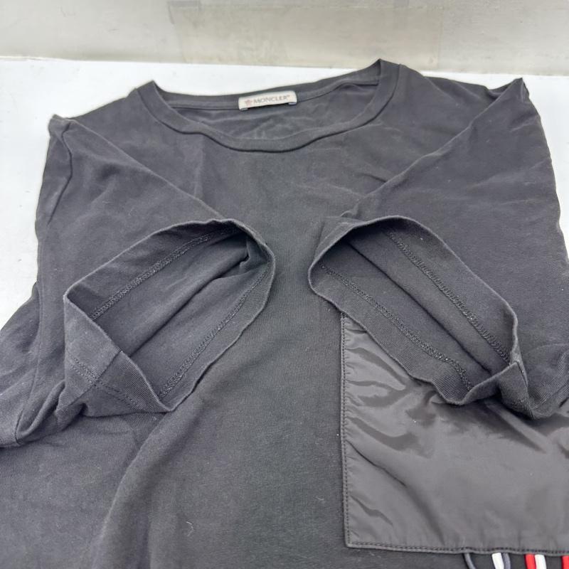 モンクレール MONCLER Tシャツ 半袖 ナイロン ポケット クルーネック Tシャツ F20918C77010 XS 黒 / ブラック / black メンズ USED 古着 中古 50140990