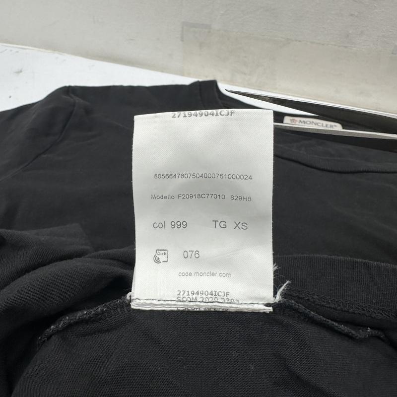 モンクレール MONCLER Tシャツ 半袖 ナイロン ポケット クルーネック Tシャツ F20918C77010 XS 黒 / ブラック / black メンズ USED 古着 中古 50140990