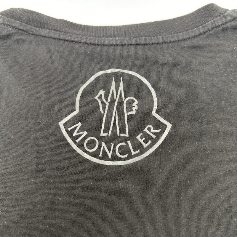 モンクレール MONCLER Tシャツ 半袖 ナイロン ポケット クルーネック Tシャツ F20918C77010 XS 黒 / ブラック / black メンズ USED 古着 中古 50140990