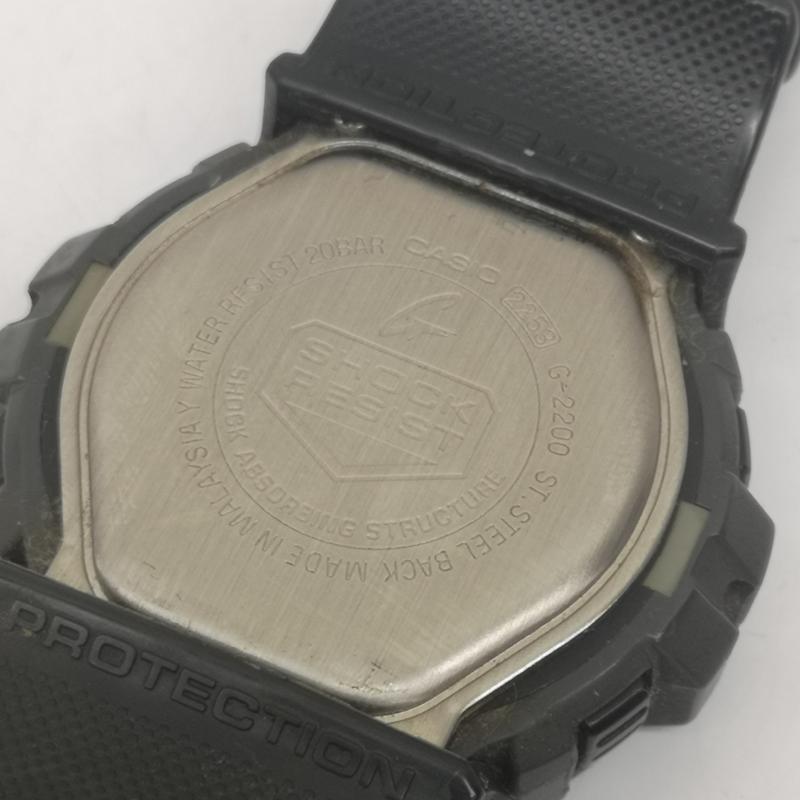 ジーショック G-SHOCK 腕時計 デジタル CASIO カシオ データメモリー G-2200 デジタル 腕時計 - 黒 / ブラック / black メンズ USED 古着 中古 50140992
