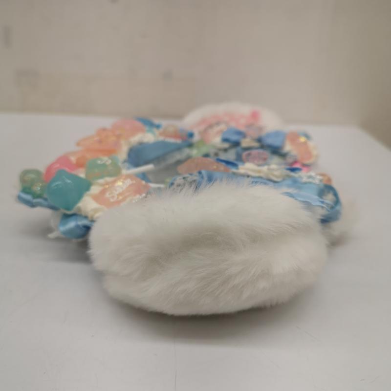 古着 USED ファッション小物 ファッション小物 くま耳 カチューシャ デコラ ハンドメイド パステル ホイップデコ ゆめかわ ファンシー ロリ－タ キャンディ 白 / ホワイト / white レディース USED 古着 中古 50141029