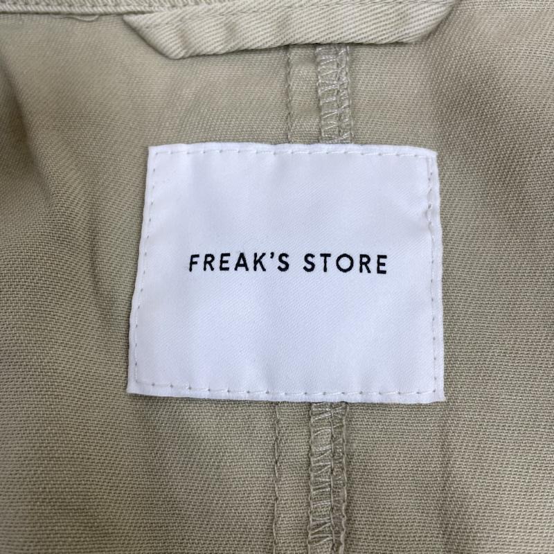 フリークスストア FREAK S STORE コート コート一般 25SS フェード加工 ステンカラー コート 薄手 隠しボタン スプリングコート 1052248900892 M 無地 ベージュ / ベージュ / beige メンズ USED 古着 中古 50141043