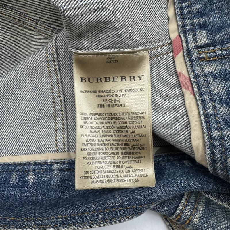 バーバリー BURBERRY ジャケット、上着 ジャンパー、ブルゾン 金ボタン ウォッシュ デニム ジャケットノバチェック 4037723 34 インディゴ / インディゴ / Indigo レディース USED 古着 中古 50141102