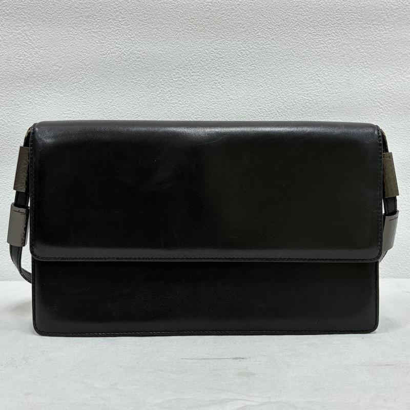 サルヴァトーレフェラガモ Salvatore Ferragamo クラッチバッグ、パーティバッグ クラッチバッグ、パーティバッグ イタリア製 レザー 肩掛け ショルダー パーティ バッグ - 黒 / ブラック / black レディース USED 古着 中古 50141104