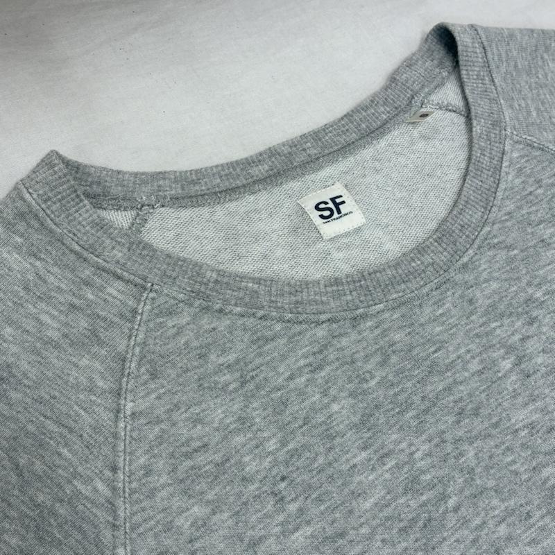 サンフランシスコ SAN FRANCISCO Tシャツ 半袖 プルオーバー クルーネック 半袖 スウェット トレーナー ハート Sロゴ S ワンポイント X ロゴ、文字 灰 / グレー / gray メンズ USED 古着 中古 50141156