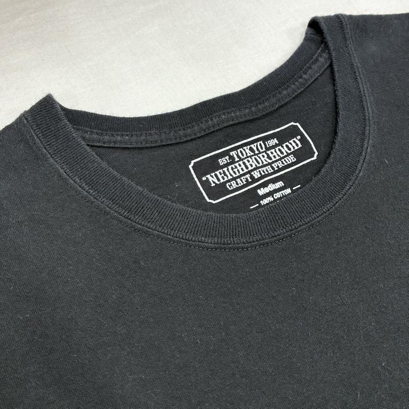 ネイバーフッド NEIGHBORHOOD Tシャツ 半袖 19ss SCRIPT C-TEE SS 両面 スクリプト ロゴ プリント 半袖 Tシャツ 191PCNH-ST06S M ロゴ、文字 X プリント 黒 / ブラック / black X 白 / ホワイト / white メンズ USED 古着 中古 50141198