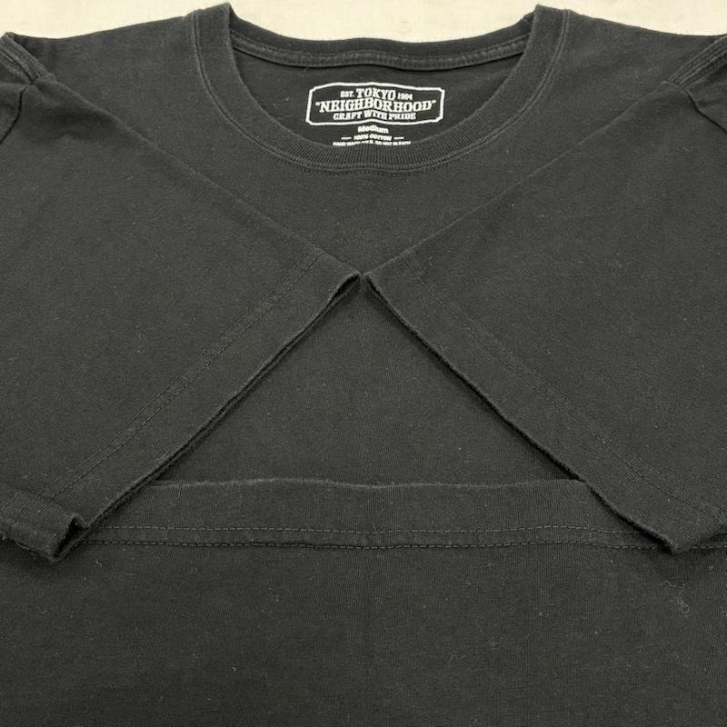 ネイバーフッド NEIGHBORHOOD Tシャツ 半袖 19ss SCRIPT C-TEE SS 両面 スクリプト ロゴ プリント 半袖 Tシャツ 191PCNH-ST06S M ロゴ、文字 X プリント 黒 / ブラック / black X 白 / ホワイト / white メンズ USED 古着 中古 50141198