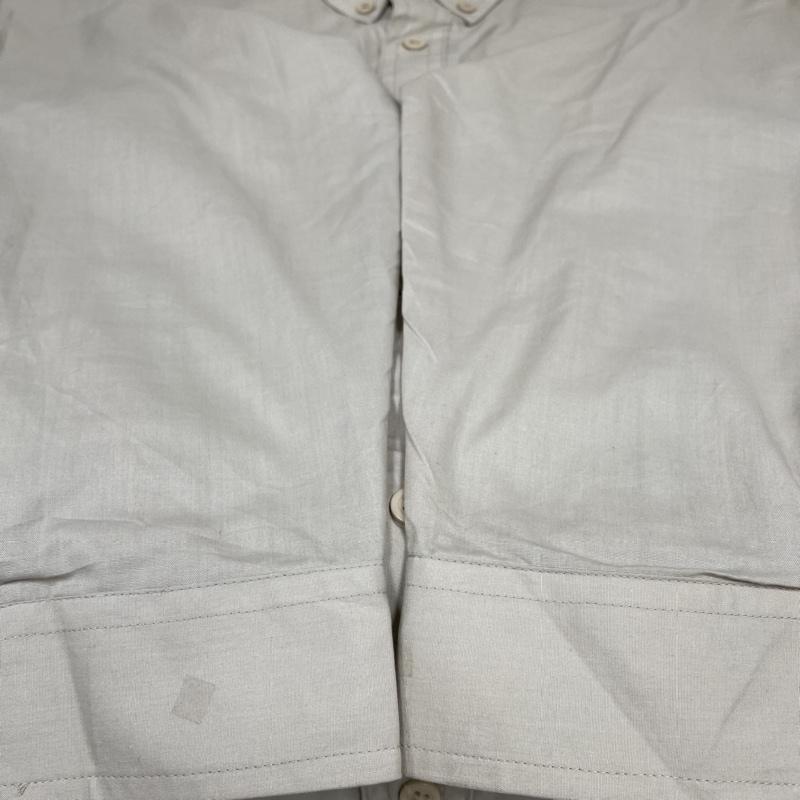 シアーズ SEARS シャツ、ブラウス 長袖 80s ヴィンテージ 長袖 シャツ ブラウス Shirt ロングスリーブ 胸ポケット ボタン タグ付き 無地 M 無地 ベージュ / ベージュ / beige メンズ USED 古着 中古 50141214