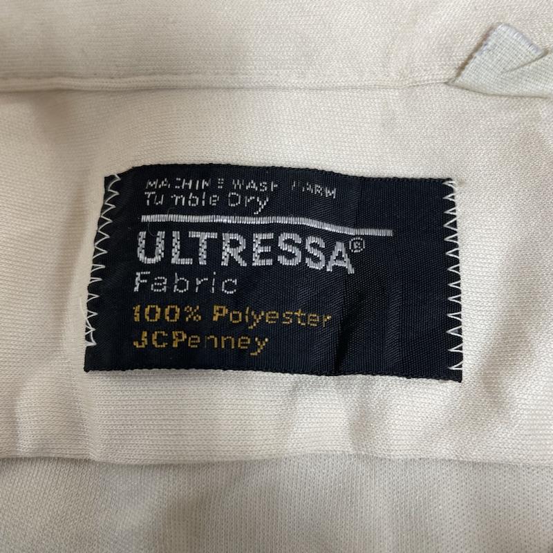 ジェーシーペニー JCPENNEY シャツ、ブラウス 半袖 70s ULTRESSA 黒タグ 半袖 シャツ ブラウス Shirt デザインシャツ 胸ポケット ボタン 無地 サイズ15 1/2 - 無地 黄 / イエロー / yellow メンズ USED 古着 中古 50141215