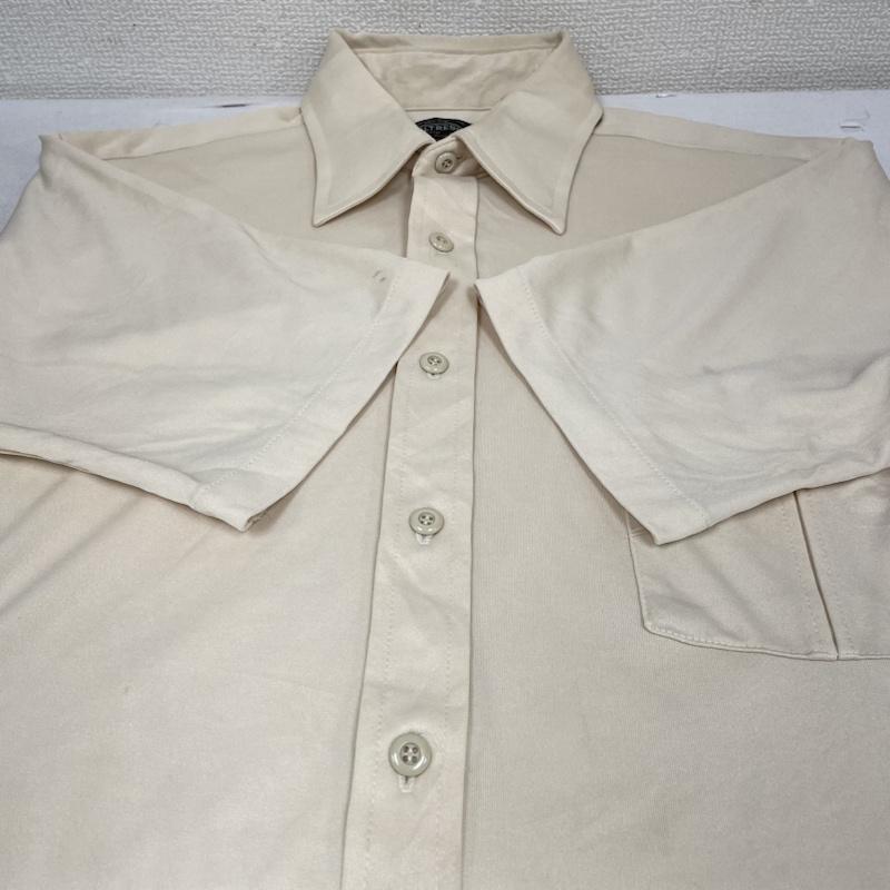 ジェーシーペニー JCPENNEY シャツ、ブラウス 半袖 70s ULTRESSA 黒タグ 半袖 シャツ ブラウス Shirt デザインシャツ 胸ポケット ボタン 無地 サイズ15 1/2 - 無地 黄 / イエロー / yellow メンズ USED 古着 中古 50141215