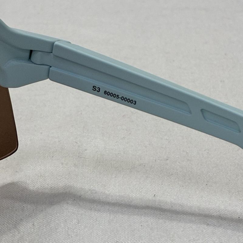 古着 USED めがね・サングラス サングラス (60005-00003)100% ワンハンドレッド S3 Soft Tact Two Tone HiPER Silver Mirror Lens ロゴ、文字 水色 / ライトブルー / X 橙 / オレンジ / orange メンズ USED 古着 中古 50141217