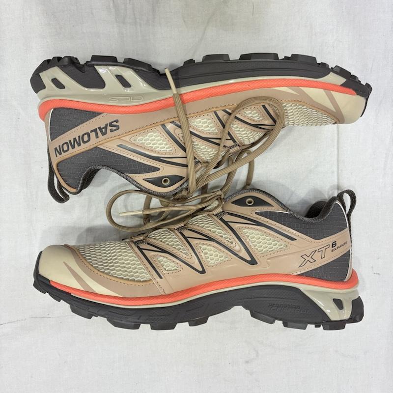 サロモン SALOMON スニーカー スニーカー XT-06 EXPASE SEASONAL BILLY S EXCLUSIVE natural×cement×plum kitten US 9.5/27.5cm US：9.5 ロゴ、文字 ベージュ / ベージュ / beige メンズ USED 古着 中古 50141219