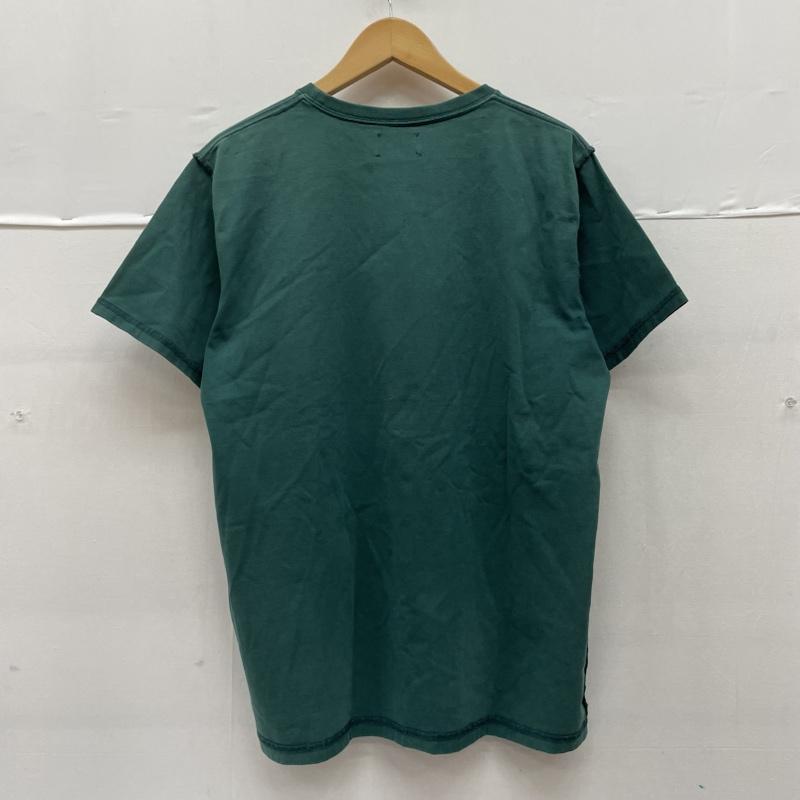 マルシェノア M+RC NOIR Tシャツ 半袖 半袖 Tシャツ Shirt ロゴ プリント クルーネック シャツ カットソー M ロゴ、文字 X プリント 緑 / グリーン / green メンズ USED 古着 中古 50141249
