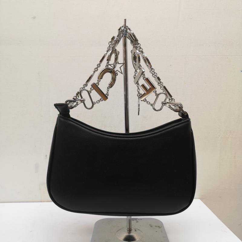 フィオルッチ FIORUCCI ハンドバッグ ハンドバッグ 天使 エンジェル ショルダー バッグ ロゴ ショルダー - 黒 / ブラック / black X 金 / ゴールド / gold color レディース USED 古着 中古 50141258