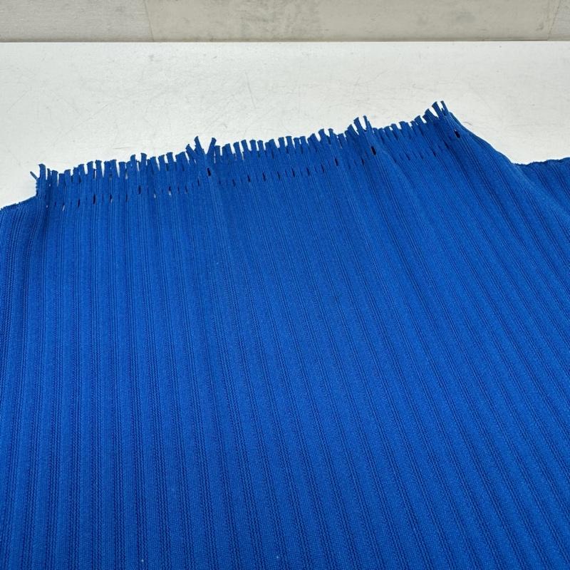 プリーツプリーズ PLEATS PLEASE カットソー 半袖 ISSEY MIYAKE ハイネック フリンジ A-POC カットアウト カットソー PP74-LK913 3 青 / ブルー / blue レディース USED 古着 中古 50141283