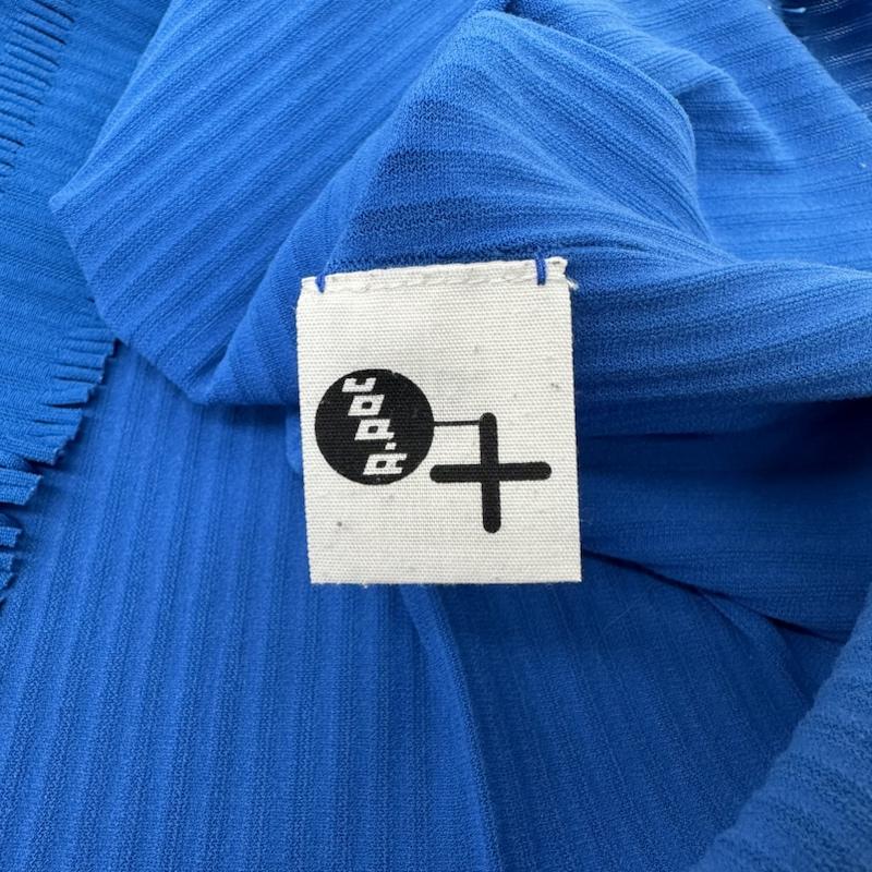 プリーツプリーズ PLEATS PLEASE カットソー 半袖 ISSEY MIYAKE ハイネック フリンジ A-POC カットアウト カットソー PP74-LK913 3 青 / ブルー / blue レディース USED 古着 中古 50141283