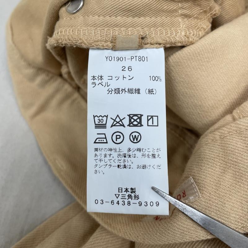ロンハーマン RonHerman パンツ デニム、ジーンズ YOUNG ＆ OLSEN The DRYGOODS STORE カラーデニム ジーパン Y01901-PT801 26インチ ロゴ、文字 ベージュ / ベージュ / beige レディース USED 古着 中古 50141290