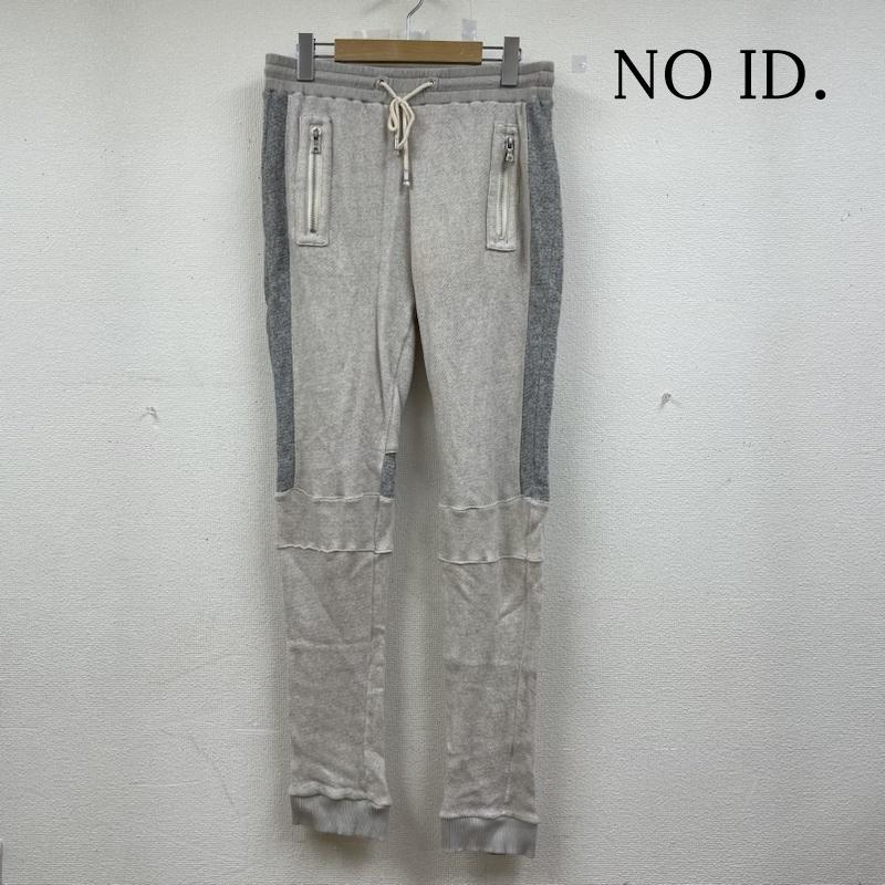 ノーアイディー NO ID. パンツ ワークパンツ、ペインターパンツ ガーゼ 裏毛 ライダース スウェット パンツ 切り替え テーパード 2 無地 灰 / グレー / gray メンズ USED 古着 中古 50141305