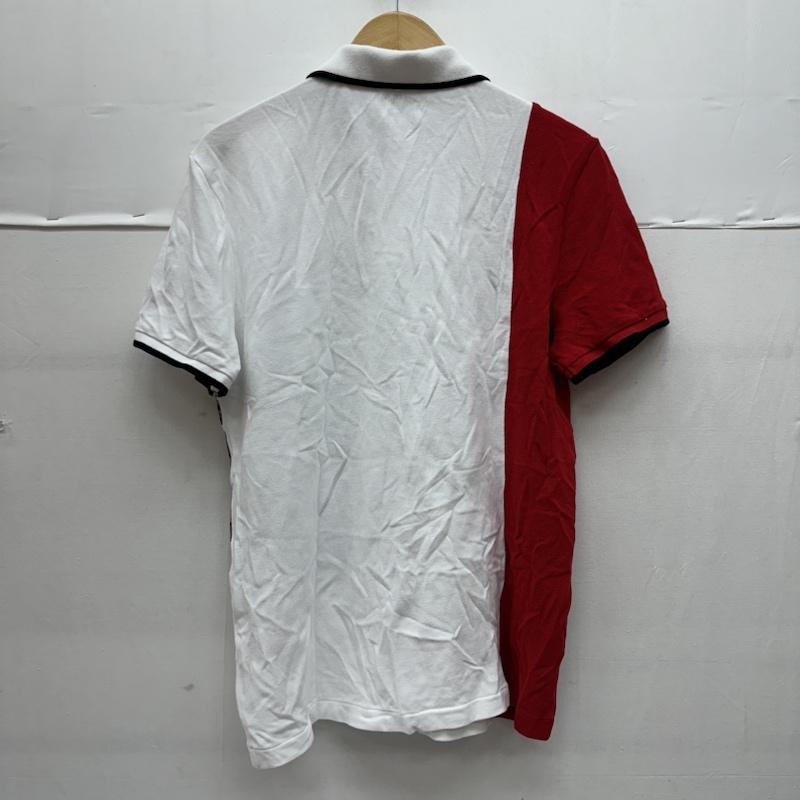 ポロラルフローレン POLO RALPH LAUREN ポロシャツ 半袖 1992 STADIUM 復刻 槍投げ プリント ポロシャツ M 白 / ホワイト / white X 赤 / レッド / red メンズ USED 古着 中古 50141345