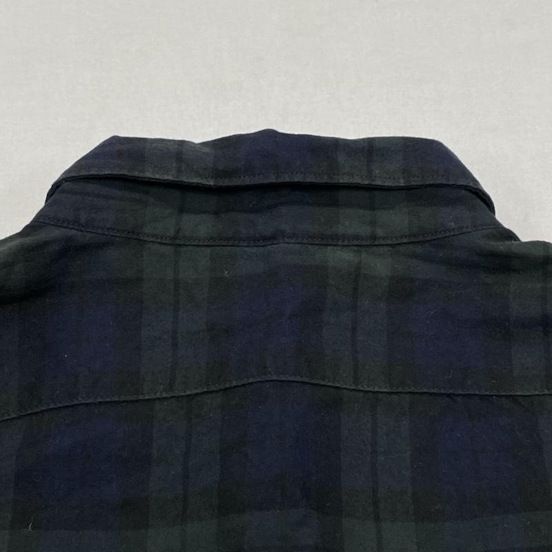フレッドペリー FRED PERRY シャツ、ブラウス 長袖 マルチチェック 切替 ロングスリーブ ボタンダウン シャツ F4449 M チェック X ワンポイント X ロゴ、文字 X 刺繍 緑 / グリーン / green メンズ USED 古着 中古 50141350