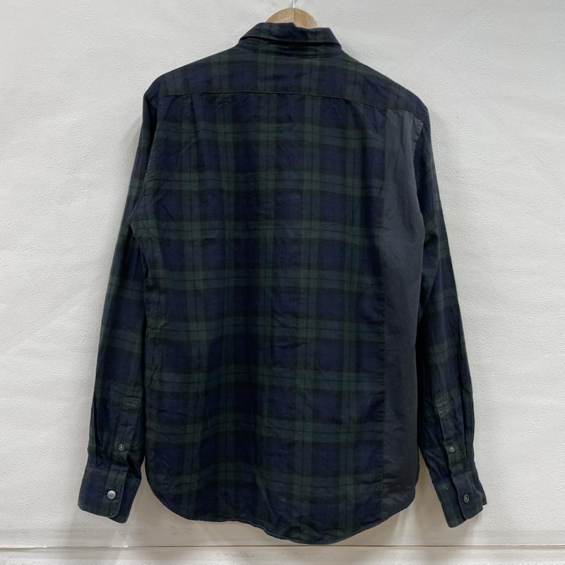 フレッドペリー FRED PERRY シャツ、ブラウス 長袖 マルチチェック 切替 ロングスリーブ ボタンダウン シャツ F4449 M チェック X ワンポイント X ロゴ、文字 X 刺繍 緑 / グリーン / green メンズ USED 古着 中古 50141350