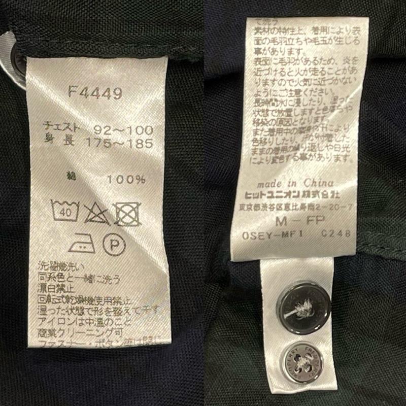 フレッドペリー FRED PERRY シャツ、ブラウス 長袖 マルチチェック 切替 ロングスリーブ ボタンダウン シャツ F4449 M チェック X ワンポイント X ロゴ、文字 X 刺繍 緑 / グリーン / green メンズ USED 古着 中古 50141350