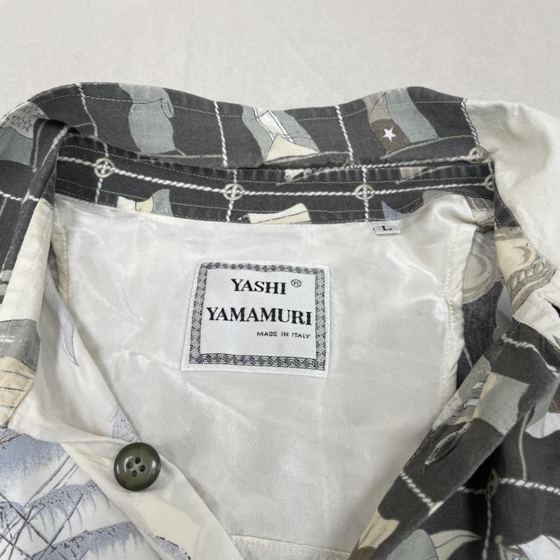 古着 USED シャツ、ブラウス 長袖 YASHI YAMAMURI 90s ヴィンテージ 長袖 シャツ ブラウス 総柄 太陽 船 ヨット プリント L 総柄 マルチカラー / マルチカラー / multicolor メンズ USED 古着 中古 50141361