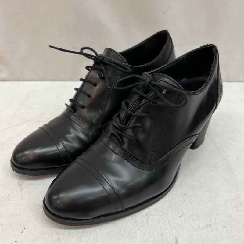 ファビオ ルスコーニ FABIO RUSCONI 革靴 革靴 イタリア製 レザーシューズ チャンキーヒール 23.0cm 黒 / ブラック / black レディース USED 古着 中古 50141390