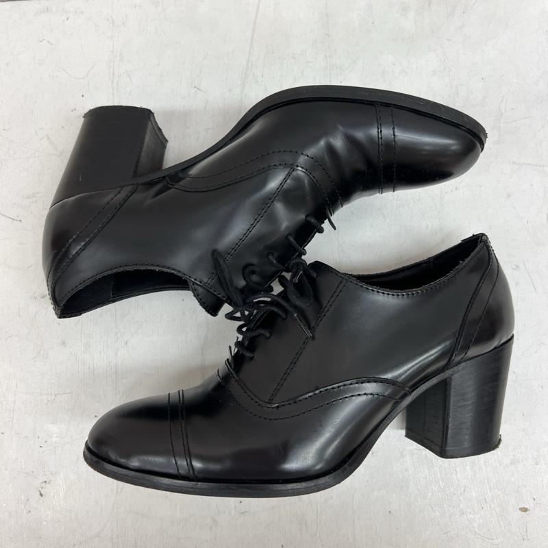 ファビオ ルスコーニ FABIO RUSCONI 革靴 革靴 イタリア製 レザーシューズ チャンキーヒール 23.0cm 黒 / ブラック / black レディース USED 古着 中古 50141390