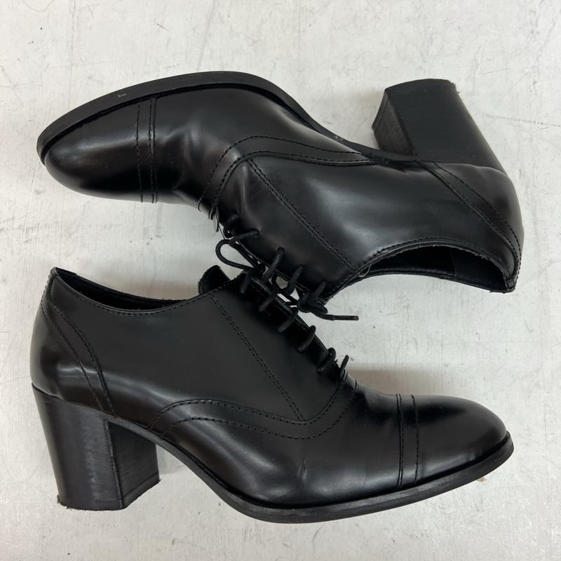 ファビオ ルスコーニ FABIO RUSCONI 革靴 革靴 イタリア製 レザーシューズ チャンキーヒール 23.0cm 黒 / ブラック / black レディース USED 古着 中古 50141390