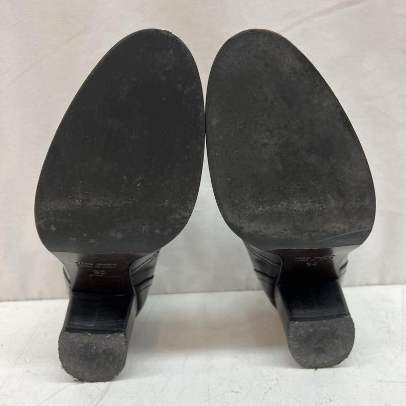 ファビオ ルスコーニ FABIO RUSCONI 革靴 革靴 イタリア製 レザーシューズ チャンキーヒール 23.0cm 黒 / ブラック / black レディース USED 古着 中古 50141390