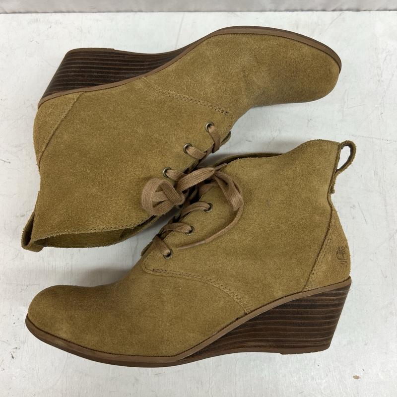 ティンバーランド Timberland ブーツ ショートブーツ スエード レザー レースアップブーツ ブーティ 24.0cm レディース USED 古着 中古 50141391