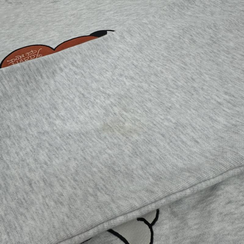 エドハーディー Ed Hardy トレーナー 長袖 X-LARGE ラインストーン スカル プリント スウェット 101223012029 L 灰 / グレー / gray メンズ USED 古着 中古 50141418
