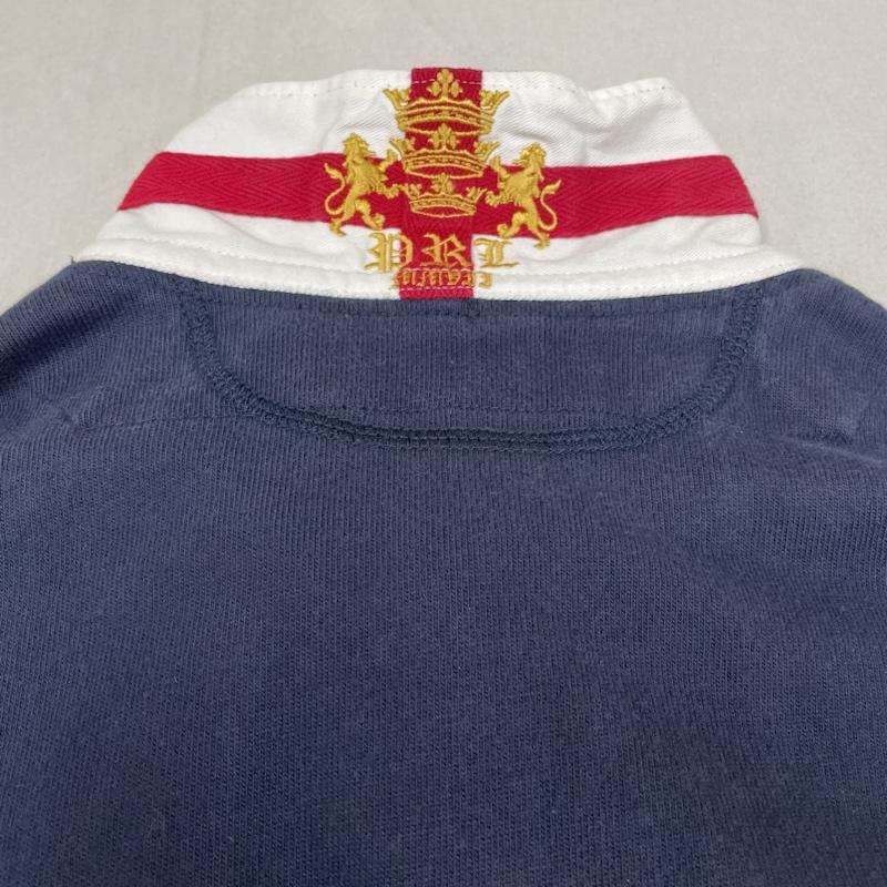 ポロバイラルフローレン Polo by RALPH LAUREN ポロシャツ 長袖 90s 00s 長袖 ポロシャツ ラガーシャツ 刺繍 エンブレム トラッド ビンテージ リブライン XL ロゴ、文字 X 刺繍 X  紺 / ネイビー / navy メンズ USED 古着 中古 50141425