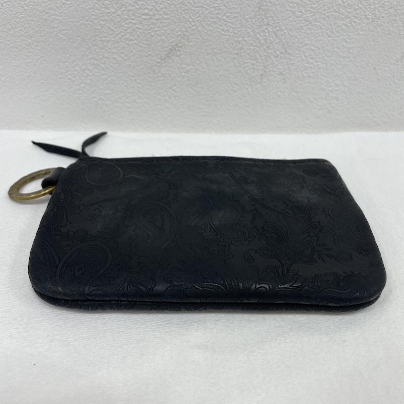 レザー レザー 財布 コンパクト財布 TRAFFIC LEATHER WORKS トラフィック レザー カードケース コインケース ペイズリー 真鍮 - ペイズリー 黒 / ブラック / black メンズ USED 古着 中古 50141464