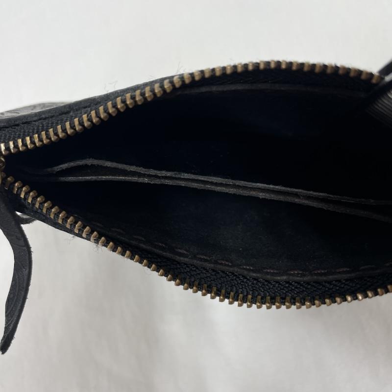 レザー レザー 財布 コンパクト財布 TRAFFIC LEATHER WORKS トラフィック レザー カードケース コインケース ペイズリー 真鍮 - ペイズリー 黒 / ブラック / black メンズ USED 古着 中古 50141464