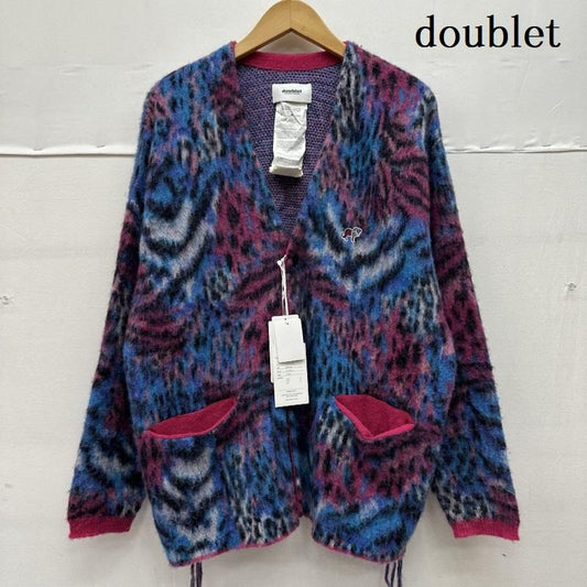 ダブレット doublet カーディガン 長袖 22AW MIX ANIMAL 総柄 アルパカ ウール カーディガン 22AW75KN94 M マルチカラー / マルチカラー / multicolor メンズ USED 古着 中古 50141471
