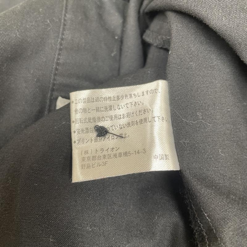 スラッシャー THRASHER シャツ、ブラウス 長袖 長袖 シャツ ブラウス ロングスリーブ skate rock スカル 刺繍 ロゴ L ロゴ、文字 X スカル X 刺繍 黒 / ブラック / black メンズ USED 古着 中古 50141476