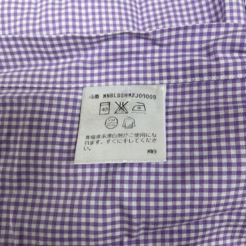 ラルフローレン RALPHLAUREN シャツ、ブラウス 長袖 CLASSIC FIT 長袖 ボタンダウン シャツ ブラウス チェック柄 サイズ17/43 - ロゴ、文字 X 刺繍 X ワンポイント X チェック 白 / ホワイト / white X 紫 / パープル / purple メンズ USED 古着 中古 50141479