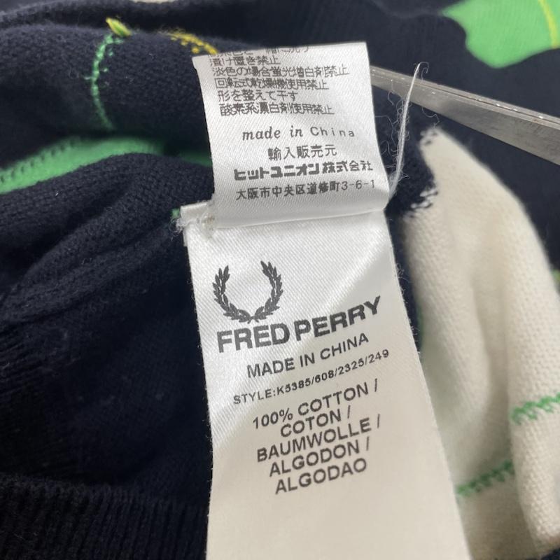 フレッドペリー FRED PERRY ニット、セーター 長袖 アーガイル ウール ニット Vネック セーター 長袖 ワンポイント ロゴ 刺繍 S アーガイル柄 マルチカラー / マルチカラー / multicolor メンズ USED 古着 中古 50141496