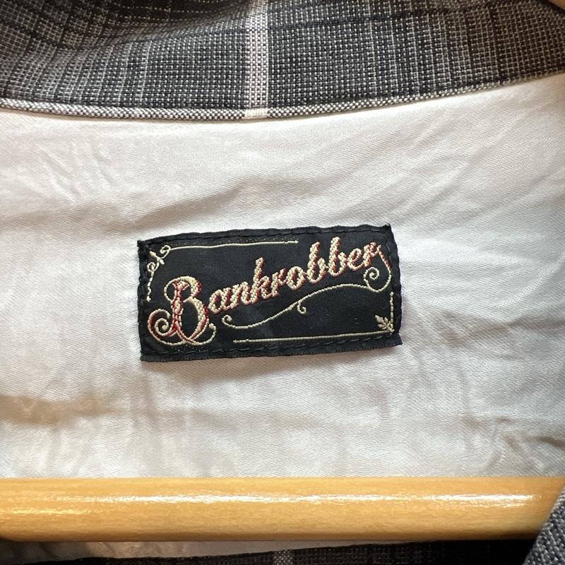 バンクロバー BANKROBBER シャツ、ブラウス 長袖 オンブレチェック オープンカラーシャツ 開襟 - 灰 / グレー / gray メンズ USED 古着 中古 50141516