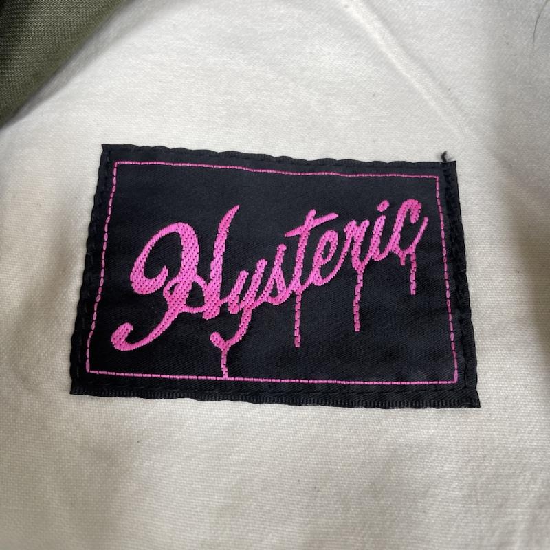 ヒステリックス HYSTERICS スカート ひざ丈スカート プリント ワッペン 刺繍 パッチ ミリタリー スカート ジップフライ タイト M ロゴ、文字 X 刺繍 X プリント カーキ / カーキ / khaki レディース USED 古着 中古 50141535