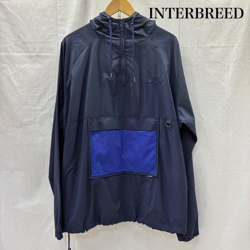 インターブリード INTERBREED ジャケット、上着 ジャンパー、ブルゾン phatbite アノラックパーカー navy XL ナイロン100% XL ワンポイント 紺 / ネイビー / navy メンズ USED 古着 中古 50141541