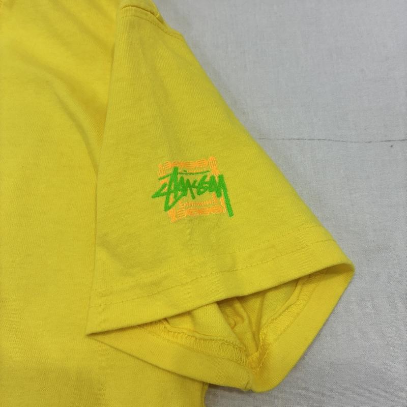 ステューシー STUSSY Tシャツ 半袖 アロハ フラダンスTシャツ ハワイ yellow KIDS:L - ロゴ、文字 黄 / イエロー / yellow ボーイズ USED 古着 中古 50141562