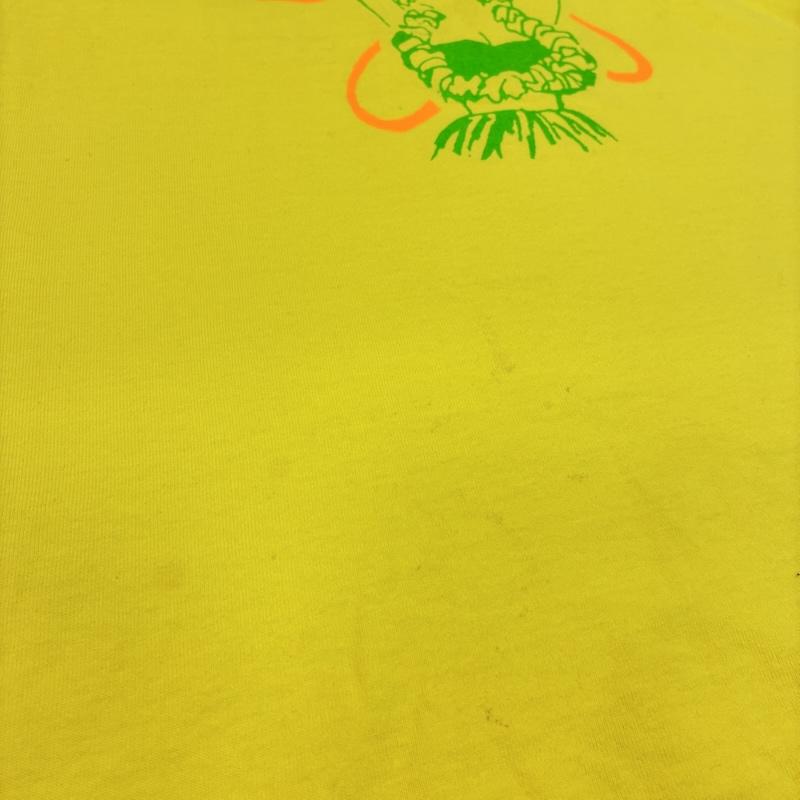 ステューシー STUSSY Tシャツ 半袖 アロハ フラダンスTシャツ ハワイ yellow KIDS:L - ロゴ、文字 黄 / イエロー / yellow ボーイズ USED 古着 中古 50141562