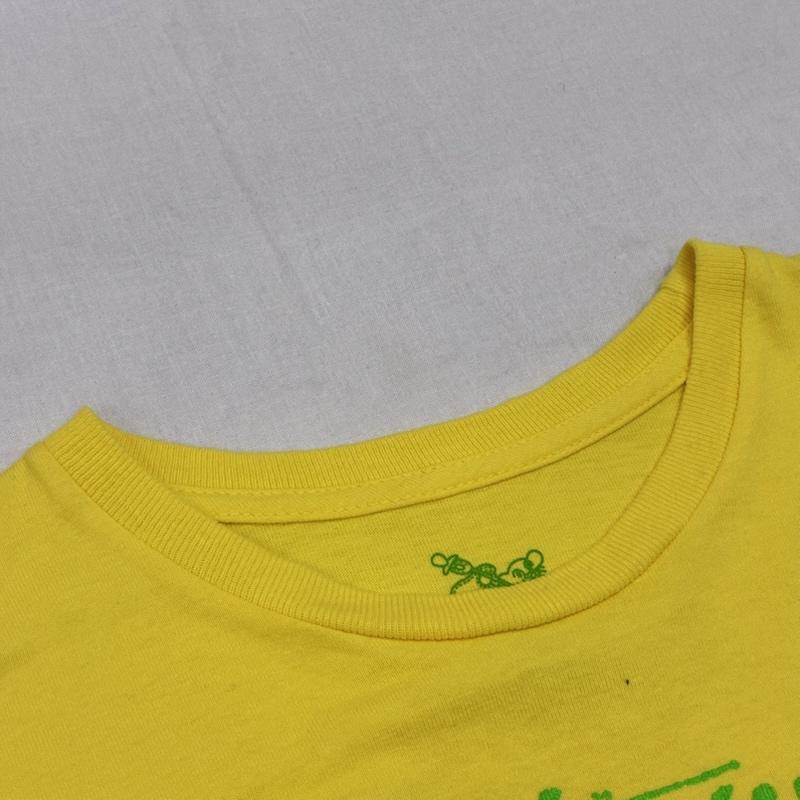 ステューシー STUSSY Tシャツ 半袖 アロハ フラダンスTシャツ ハワイ yellow KIDS:L - ロゴ、文字 黄 / イエロー / yellow ボーイズ USED 古着 中古 50141562