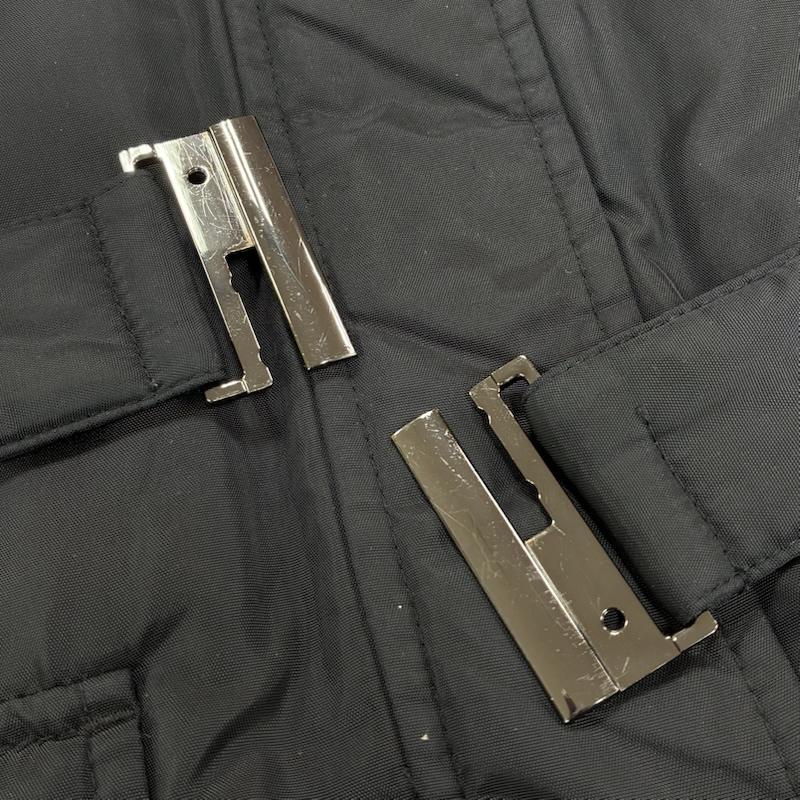 ブルックス ブラザーズ BROOKS BROTHERS ジャケット、上着 ダウンジャケット 2WAY フーデッド ダウンジャケット コート ベルト付き エポレット Aライン ファー ミリタリー S 黒 / ブラック / black レディース USED 古着 中古 50141564