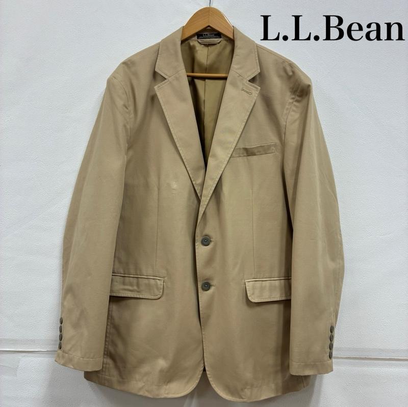 エルエルビーン L.L.Bean ジャケット、上着 ジャケット、ブレザー 2B テーラード ジャケット ブレザー コットン 44 ベージュ / ベージュ / beige メンズ USED 古着 中古 50141567