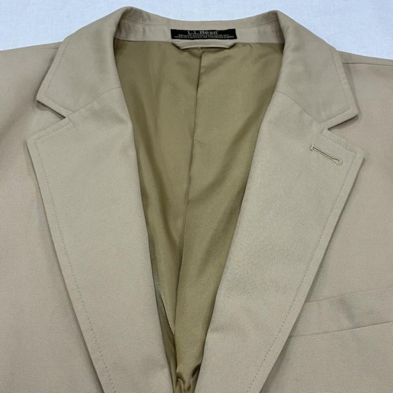 エルエルビーン L.L.Bean ジャケット、上着 ジャケット、ブレザー 2B テーラード ジャケット ブレザー コットン 44 ベージュ / ベージュ / beige メンズ USED 古着 中古 50141567